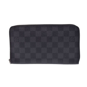Louis Vuitton Graphite Black Zippy Organizer Wallet